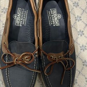 Sebago women’s Brown and Navy Boat Shoes